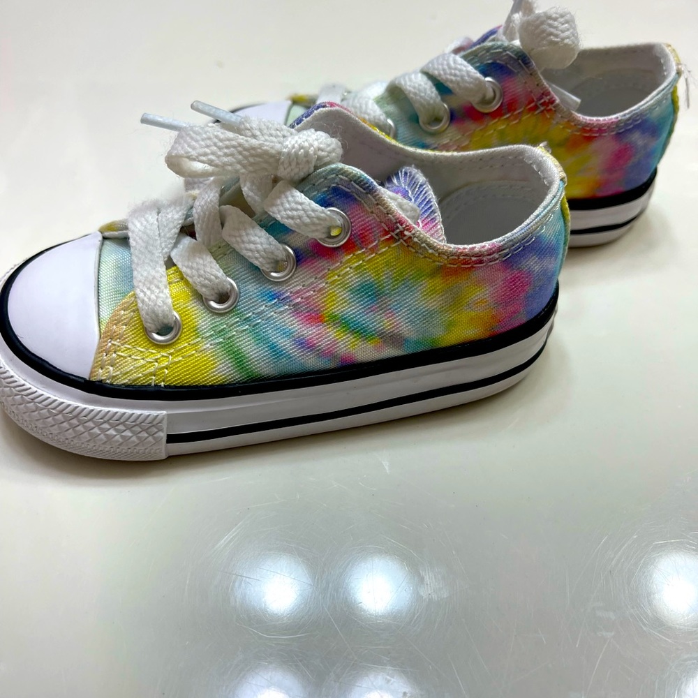 Tie Dye baby converse
